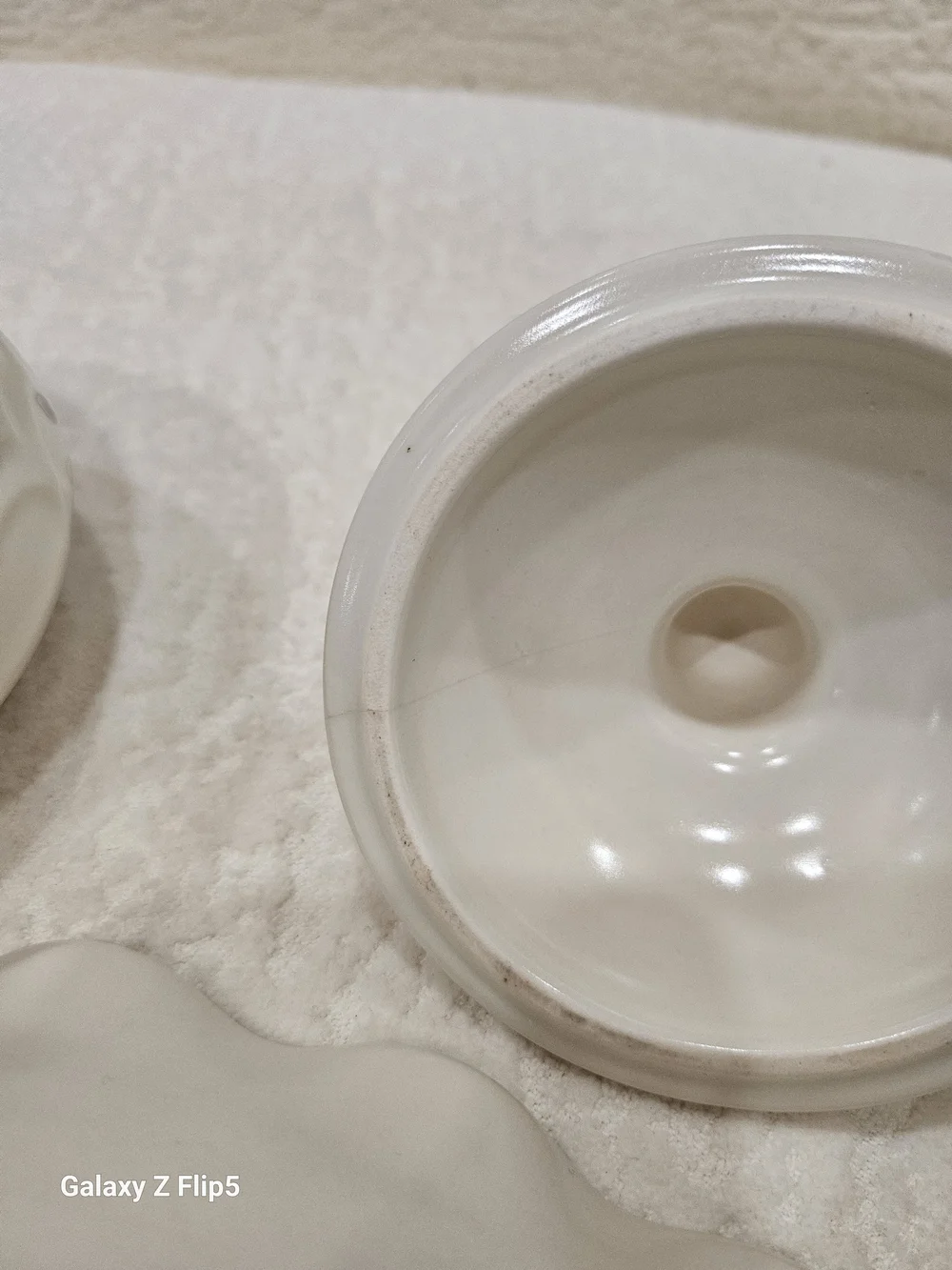 White Floral Ceramic Gravy Boat, Sugar Bowl & Serving Dish Set